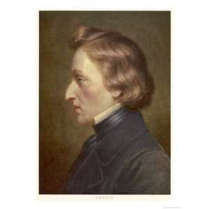Frederic Chopin Polish Musician Giclee Poster Print, 36x48