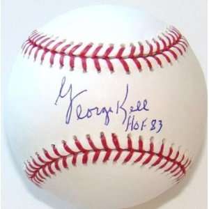 George Kell Signed Baseball   HOF 83 WCA   Autographed Baseballs