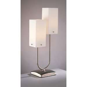  George Kovacs P232 084 Cubic Table Lamp Nickel