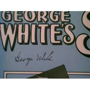  White, George My Song 1931 Sheet Music Signed Autograph 