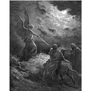  6 x 4 Greetings Card Gustave Dore The Bible The Angel 