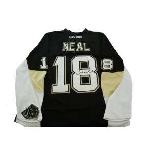  James Neal Autographed Penguins Home Black Reebok Premier Jersey w 
