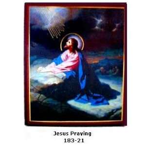  Jesus Christ   Christ Icons, Jesus Praying, 4.5 X 5.5 