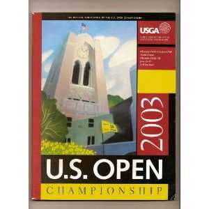    2003 US Open Golf program Jim Furyk Olympia Fields 