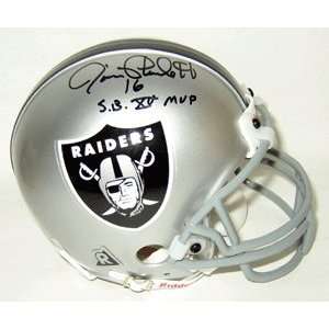 Jim Plunkett signed Raiders Mini Helmet SBXVMVP