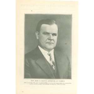  1925 Print John W Martin Florida Governor 
