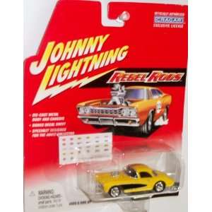  Johnny Lightning Rebel Rods 1957 Vette Gasser (Yellow 