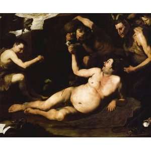     El Espanoleto (José de Ribera)   32 x 26 inches   Drunken Silenus