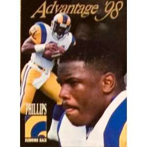  1997 Lawrence Phillips Advantage 98 GOLD Football 