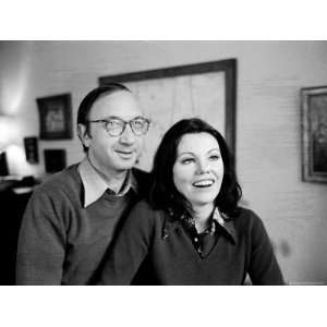  Playwright Neil Simon and 2nd Wife Marsha Mason at Home 