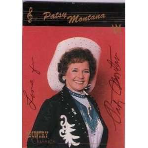 PATSY MONTANA (COUNTRY MUSIC STAR) Signed Trading Card   Signed NHL 
