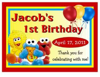 15 BABY SESAME STREET BIRTHDAY PARTY FAVORS MAGNETS  