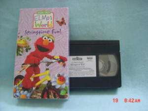 Sesame Street ELMOS WORLD SPRINGTIME FUN vhs 2002 074645418131 