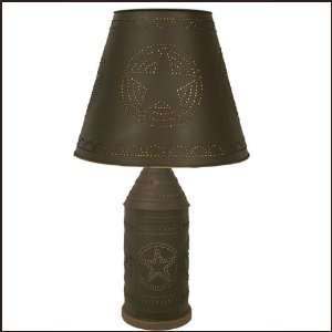 Paul Revere Lamp with Punched Star Shade