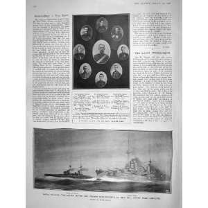   1908 NAVY SHIPS VINCENT BAYERN PERRY WAR COMMONS SMITH