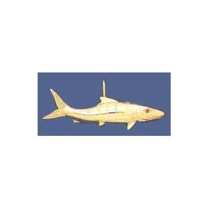  Peter Costello 14K Gold 47MM Bone Fish Nautical Pendant 