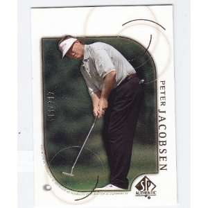   Upper Deck SP Authentic Golf Peter Jacobson Gold Card #31 Rd 484/500