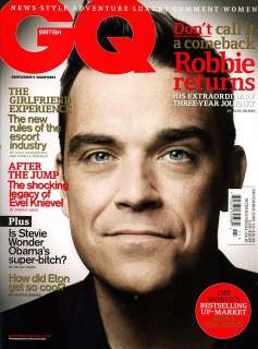 GQ British UK Magazine 11/09 KNIEVEL ROBBIE WILLIAMS  