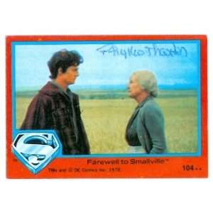 Phyllis Thaxter Autographed/Hand Signed trading card Superman