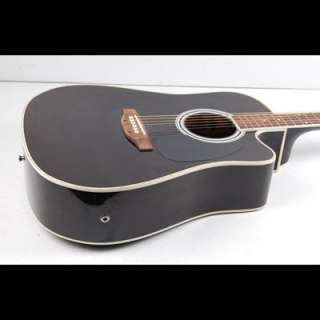 Esteban ALC 200 Acoustic/Electric Guitar   Black ALC 200 6 Strings 