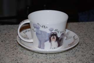   Jumbo Cup w/ Saucer ROY KIRKHAM Walkies Coffee Mug BONE CHINA  