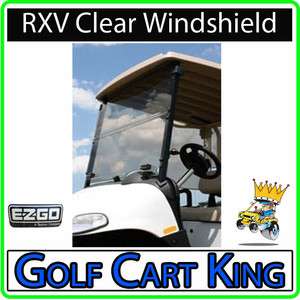 NEW EZGO RXV Golf Cart Folding Flip Windshield ~Clear~  