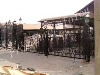 CUSTOM MADE VICTORIAN STYLE DRIVEWAY GATES AND FENCE CSTGATE1  
