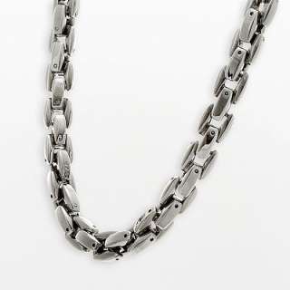 Stainless Steel Square Link Necklace