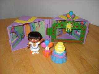 Dora Figures House Birthday Playset HTF  