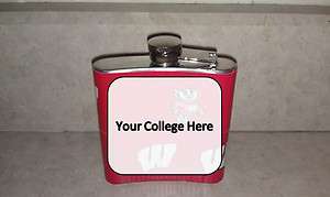 College Flasks   Stainless Steel with College Duct Tape (Colleges S W 