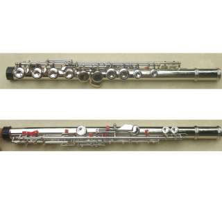 16 holes flute c key silver +E parts CARVEN EMBOUCHURE  