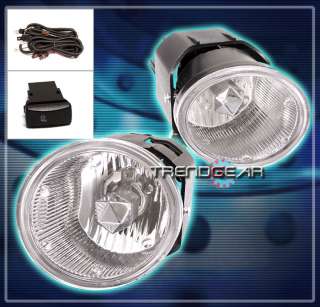   FRONTIER/XTERRA/00 03 SENTRA/MAXIMA JDM CLEAR FOG LIGHT LAMP+SWITCH