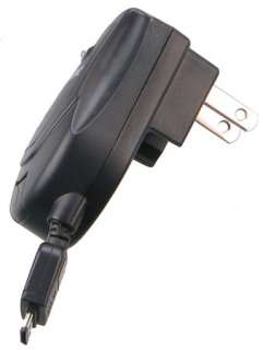 RETRACTABLE AC WALL CHARGER FOR SAMSUNG IMPRESSION A877  