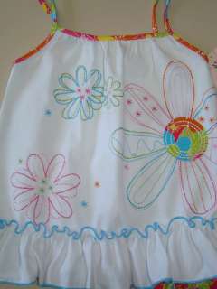 NWT Girls Pink Blue Flower Capri Shirt KIDS HEADQUARTERS Sz 4T  