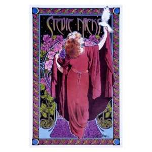 Stevie Nicks in Concert Giclee Poster Print by Bob Masse, 18x24