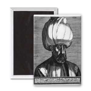 Suleiman the Magnificent, engraved in   3x2 inch Fridge Magnet 