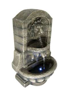 Lion Head LED Indoor Table Top Water Fountain  