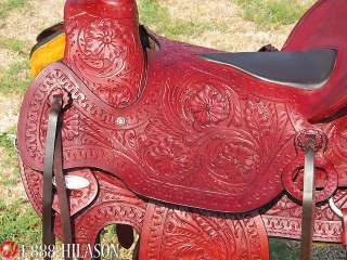 C148 Western Roping Ranch Cowboy Trail Horse Saddle 16  