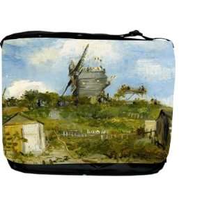  RikkiKnight Van Gogh Art Blut fin Windmill Messenger Bag 