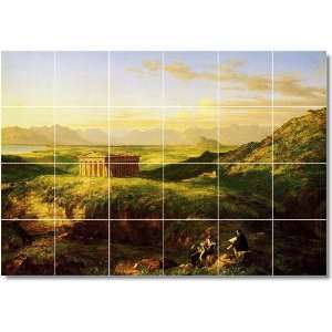 Thomas Cole Historical Wall Tile Mural 19  24x36 using (24) 6x6 tiles