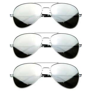 New Classic Full Mirrored Lens Metal CHP Aviator Top Gun Sunglasses 3 