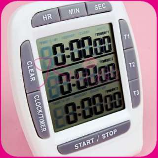 Digital Stopwatch Alarm Interval Clock Countdown Timer  