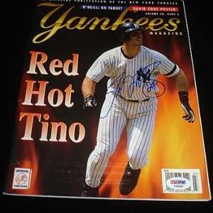 Tino Martinez New York Yankees Autographed Magazine?