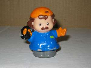 Fisher Price Little People Garbage Bag Truck Can Man  