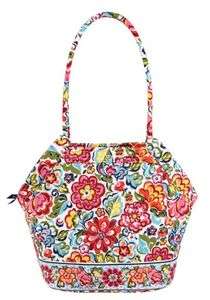   Vera Bradley Angle Tote Bag Purse Handbag Floral Hope Garden  