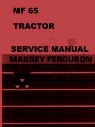 massey ferguson mf 65 gas and diesel tractor service shop