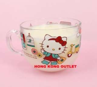 Hello Kitty Glass Cup Mug Sanrio M34b  