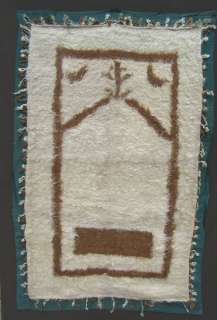 ANTIQUE KONYA KARAPINAR GOAT HAIR CHILDS TULU BED RUG  