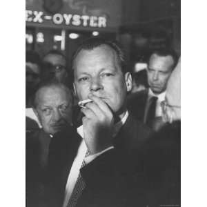  Willy Brandt Arriving for Foreign Ministers Conference 