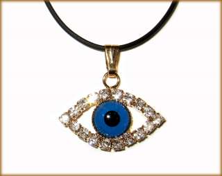   Eye Necklace With Pendant Good Luck Charm With rubber string  